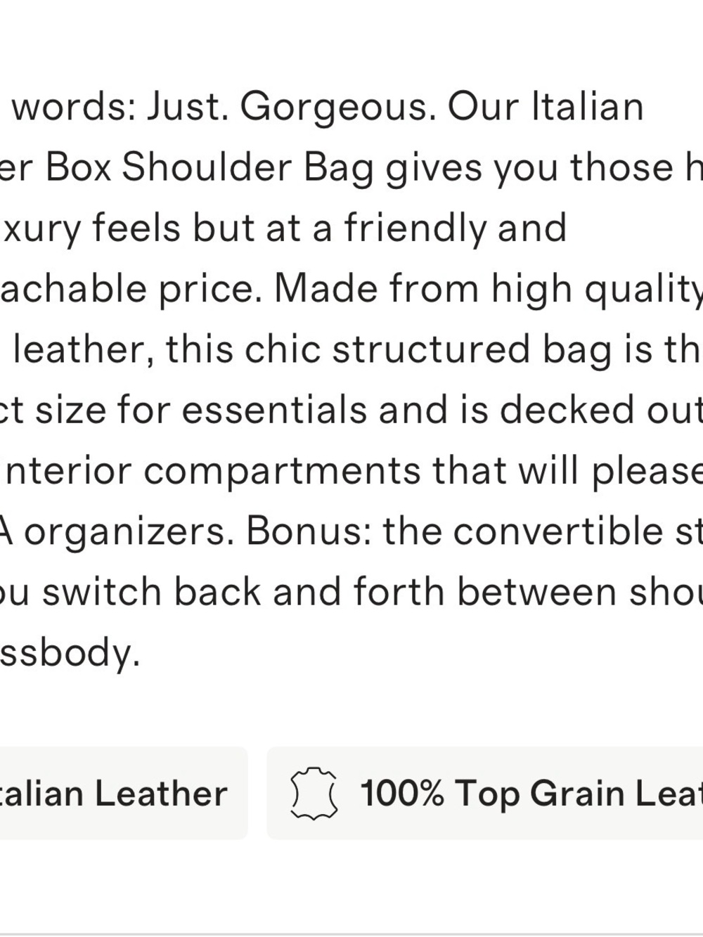 NWT Quince Box Leather Bag in Classic Dark Brown - Picture 4 of 8